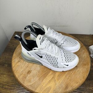 Nike Air Max 270 Shoes Womens Size 6 Mesh Running AH6789-100 Sneakers